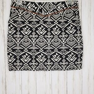 Sabine Tribal Mini Skirt
